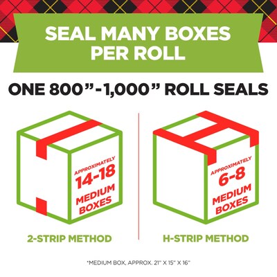 Scotch Sure Start Packing Tape, 1.88 x 25 yds., Clear, 6/Pack (DP1000RF6)