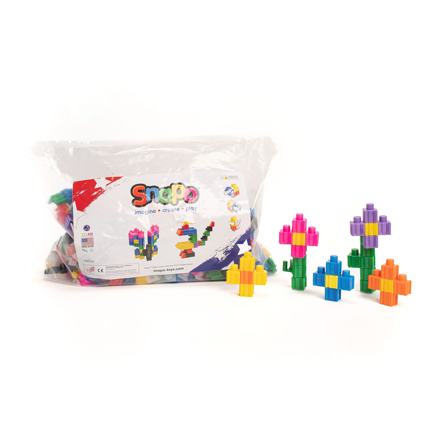 Snapo Building Blocks Epic Builders Kit, 550 Pieces/Set (SNP16550)