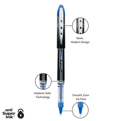 uni-ball Vision Elite Rollerball Pen, Micro Point, 0.5mm, Assorted Ink, 8/Pack (58092PP)