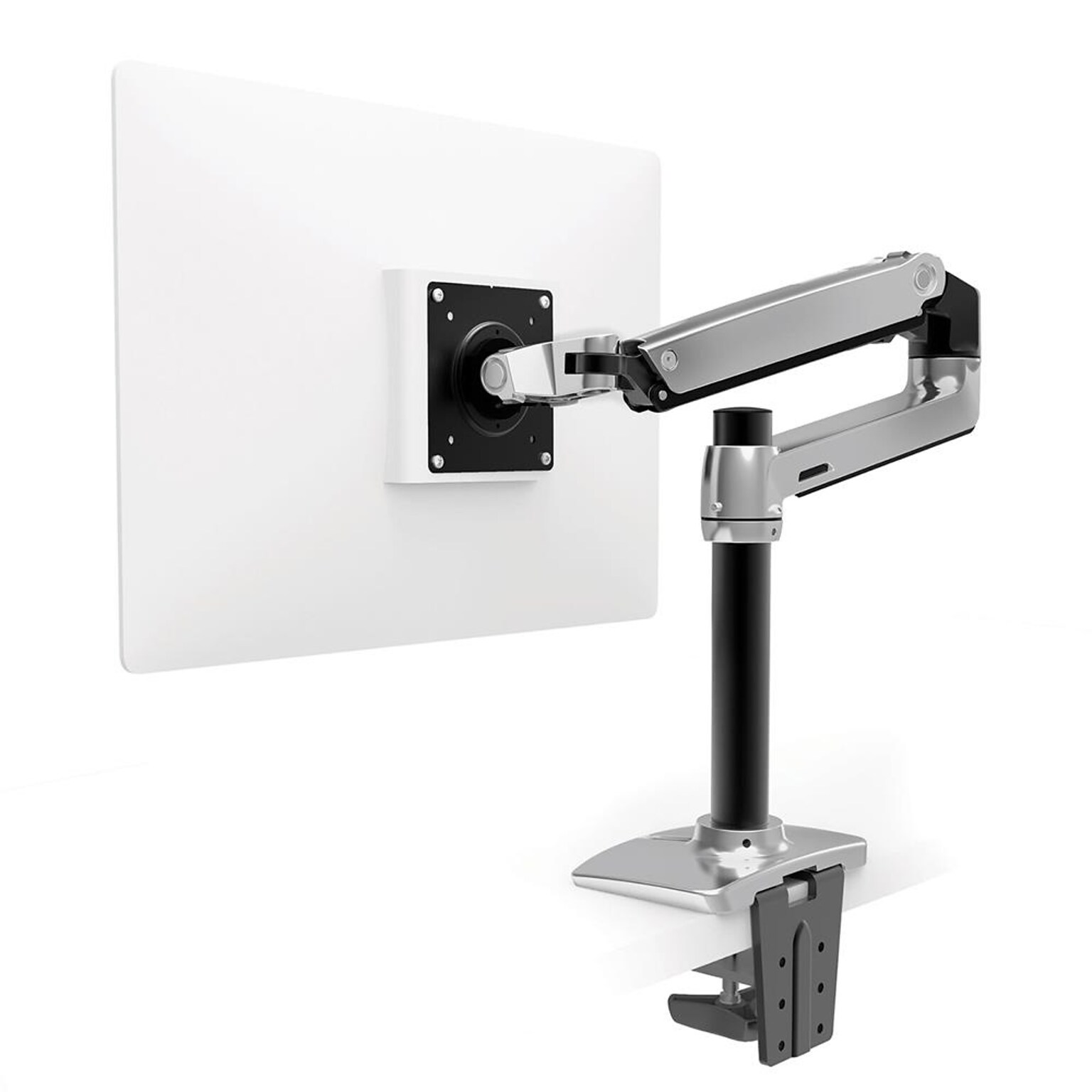 Ergotron® LX Series LCD Arm, 11 1/4 x 7 1/4 x 31 3/4, Polished Aluminum/Black (45295026)