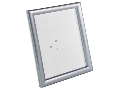 Azar Counter Snap Sign Holder, 8.5 x 11, Silver Plastic Frame, 4/Pack (300332-SLV-4PK)