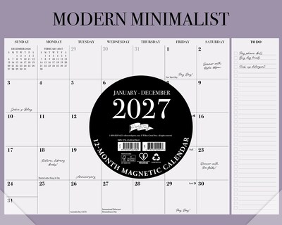 2027 Willow Creek 8 x 10 Monthly Wall Calendar, Assorted Colors (67062)