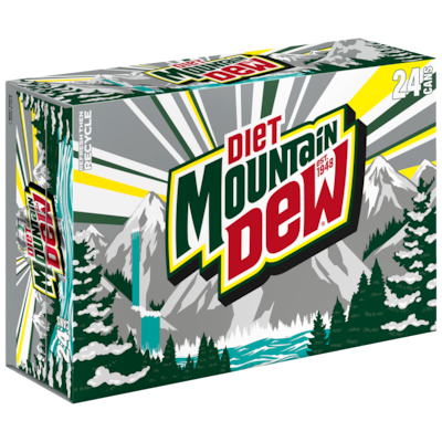 Mountain Dew Diet Soda, 12 oz., 24Cans /Carton (83777)