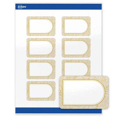 Avery Rectangle Laser/Inkjet Multipurpose Labels, 2 x 3, White, 80/Pack (19479371060)