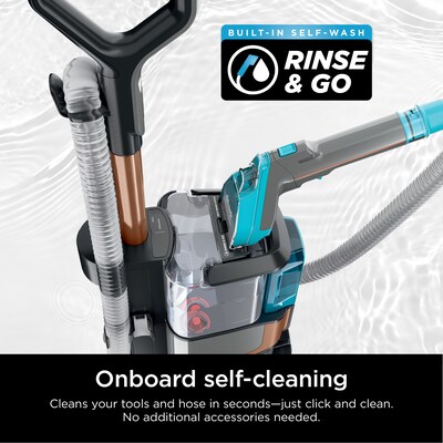 Shark CarpetXpert HairPro Pet with StainStriker Upright Vacuum, Bagless, Gray (EX301)