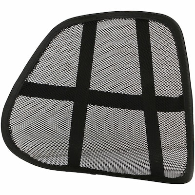 Lorell Ergo Mesh Lumbar Back Support, Black (LLR42171)