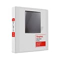 Staples Standard 1 1/2 3-Ring View Binders, White, 12/Carton (26438CT)