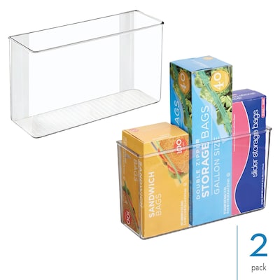 iDESIGN Adhesive Organizers, Clear, 2/Set (27933M2)