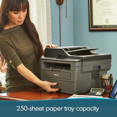 Brother MFC-L2710DW Black & White All-In-One Laser Printer, Refresh Subscription Eligible