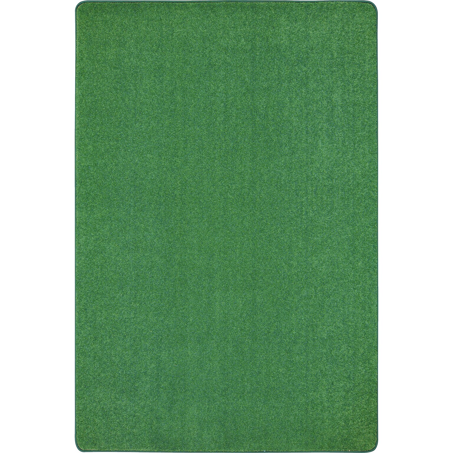 Joy Carpets Just Kidding Polyester 6 x 9 Machine Tufted Rug, Green (623Q-02)
