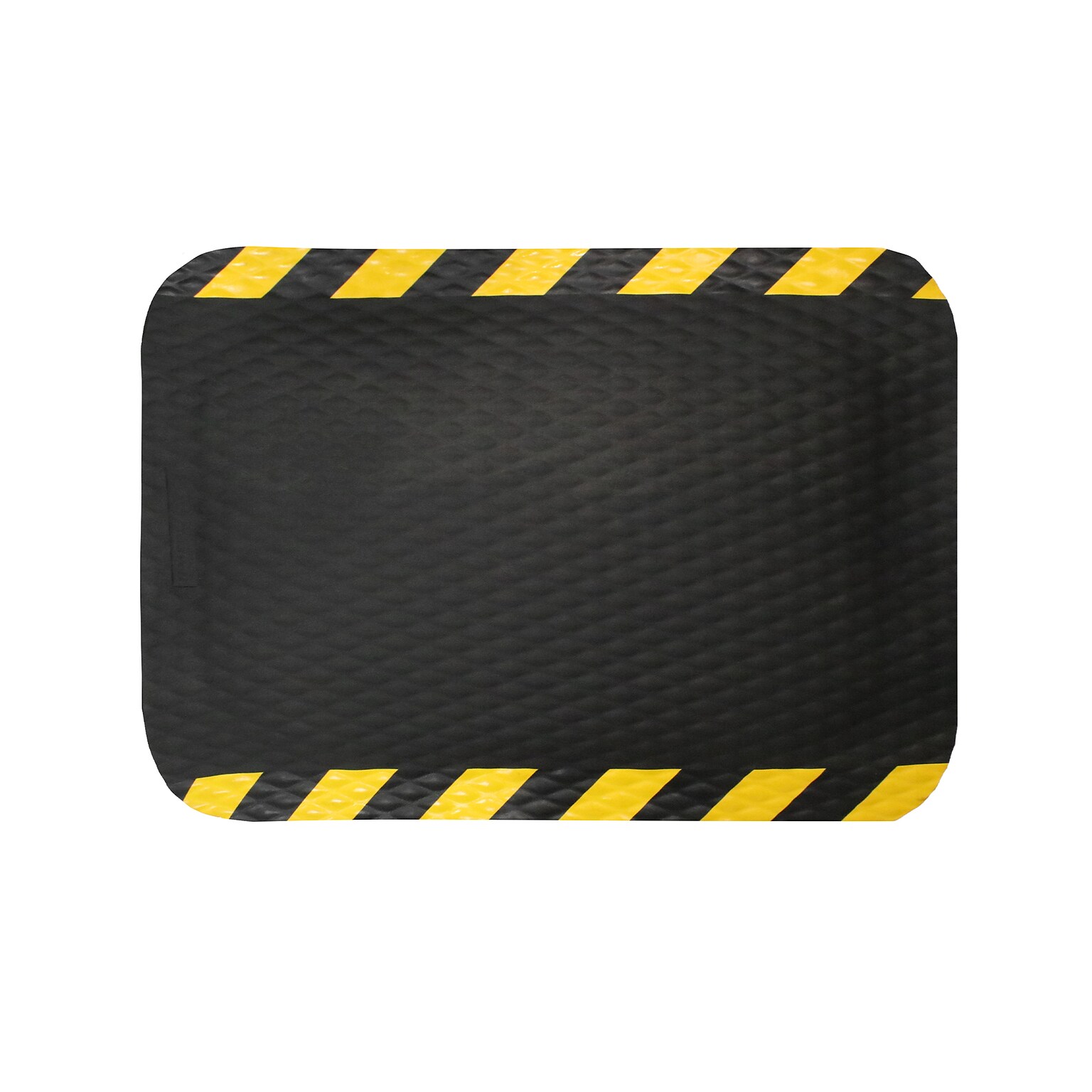 M + A Matting Hog Heaven Anti-Fatigue Commercial Floor Mat, 4 x 6, Black/Yellow (423246100)