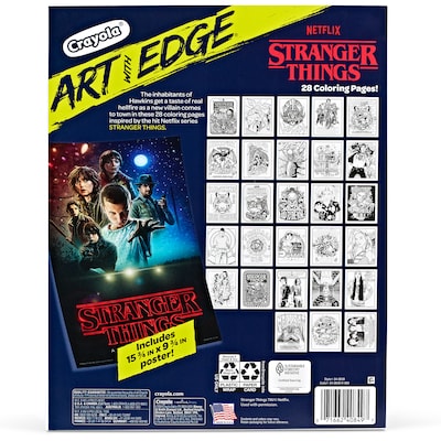 Crayola Art with Edge Stranger Things Coloring Book, 28 Pages, 2/Bundle (BIN040849-8)