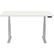 Fellowes Cambio 48W Electric Adjustable Standing Desk, White (9788002WHT)