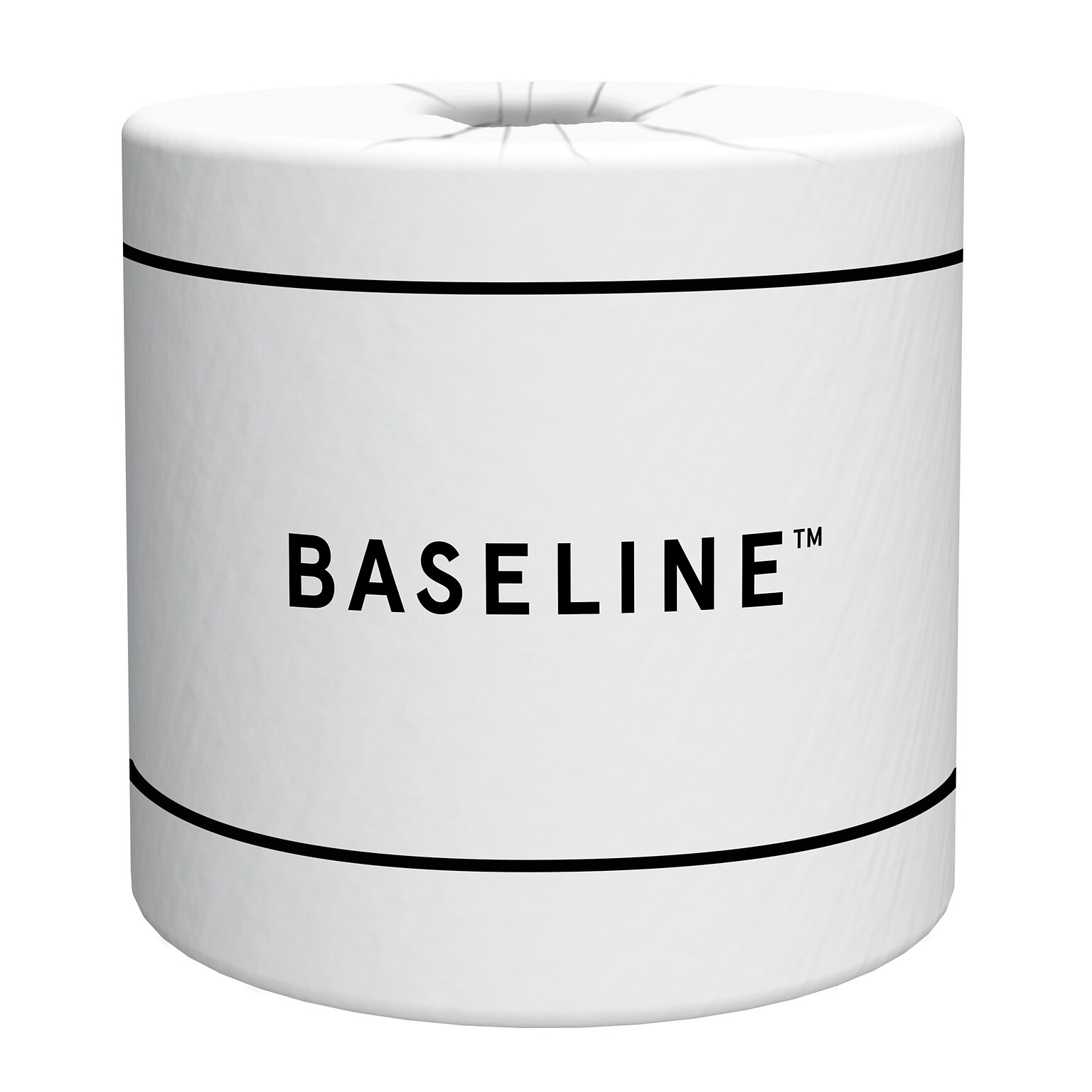 Baseline™ Recycled Toilet Paper, 2-ply, White, 500 Sheets/Roll, 96 Rolls/Case (BL55236)