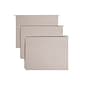 Smead Heavy Duty TUFF Hanging File Folders with Easy Slide Tab, 1/3 Cut, Letter Size, Steel Gray, 18/Box (64092)