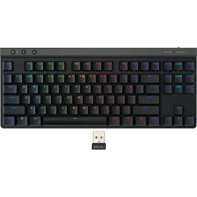 Logitech G515 LIGHTSPEED TKL Wireless Ergonomic Gaming Keyboard, Black (920-012423)