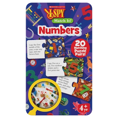 Scholastic 20-Piece I Spy Match It! Numbers (LJI301142)