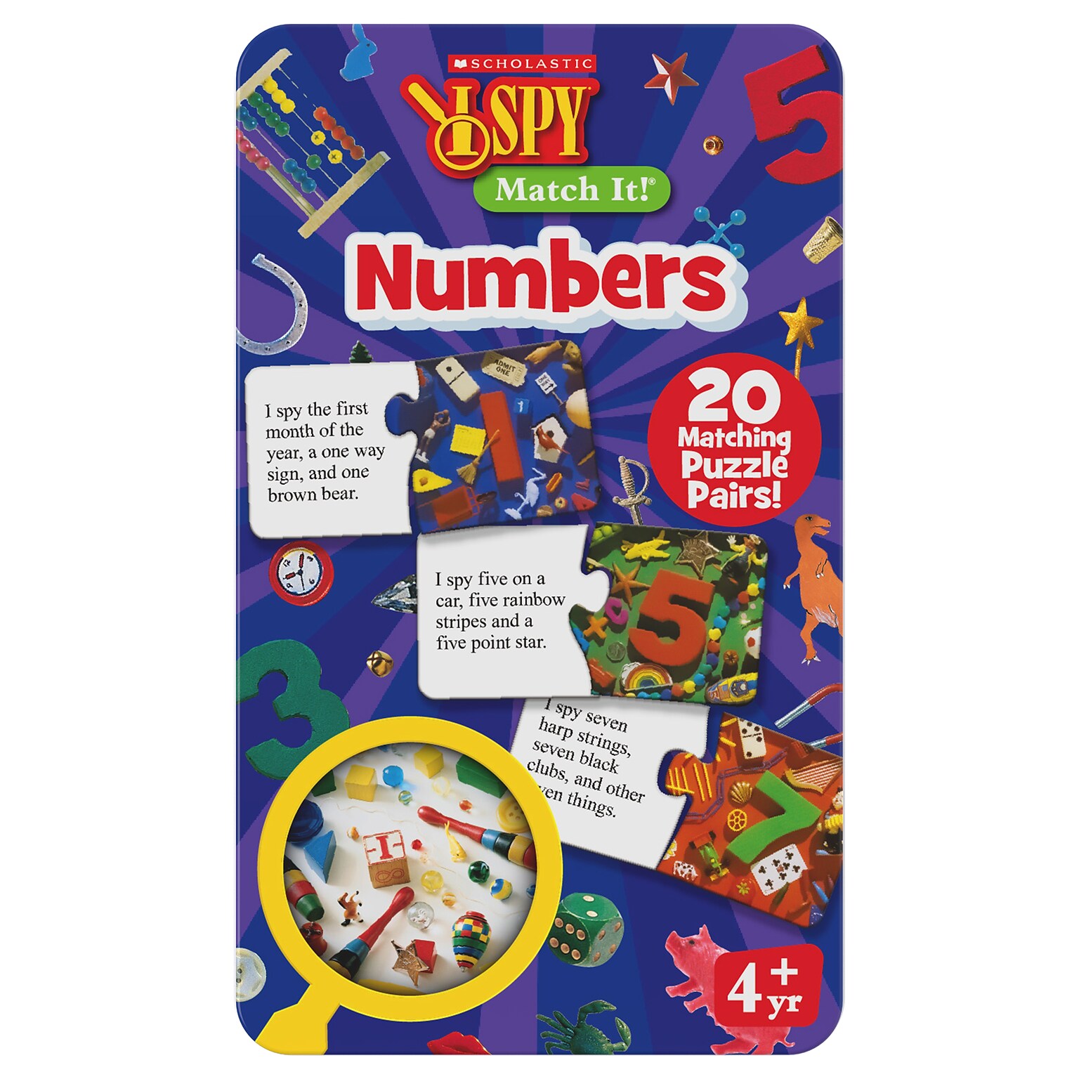 Scholastic 20-Piece I Spy Match It! Numbers (LJI301142)