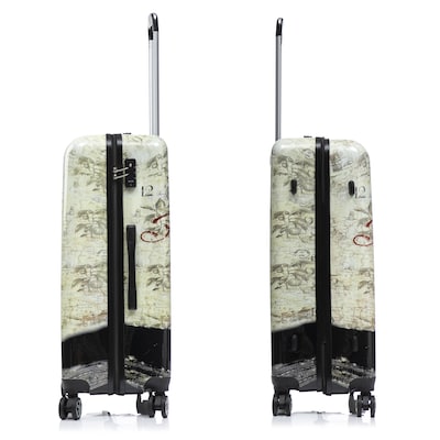 InUSA 3-Piece Hardside Paris Spinner Luggage Set, TSA Checkpoint Friendly, Paris (IUAPCSML-PAR)
