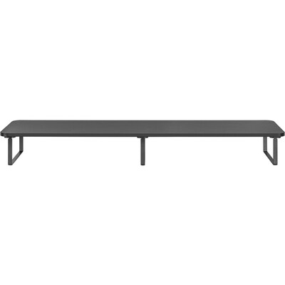 Lorell Quick Install Monitor Riser Stand, Up to 42 Monitor, Black (LLR99556)