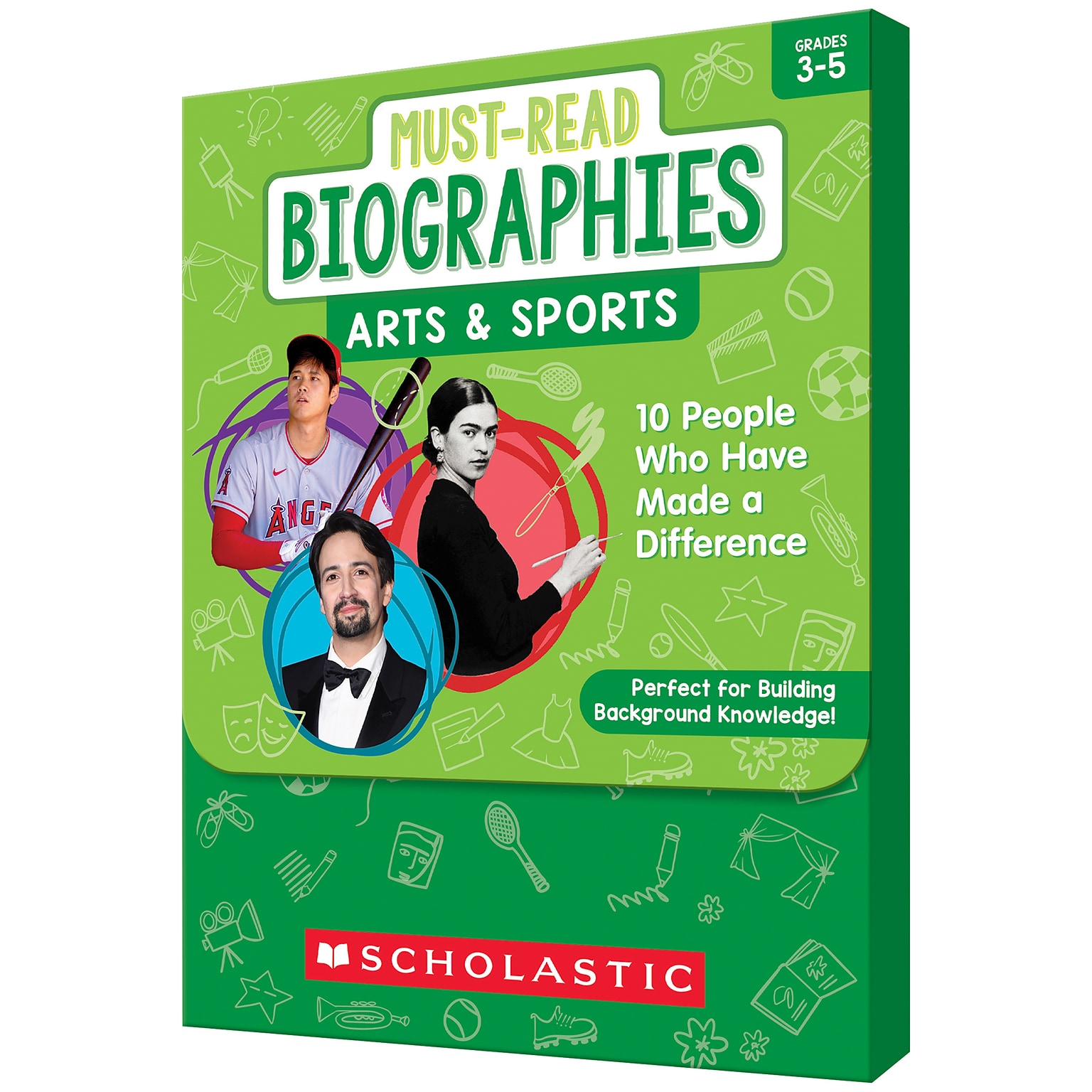 Scholastic Teaching Solutions Must Read Biographies Arts & Sports Boxed Set, 62/Set