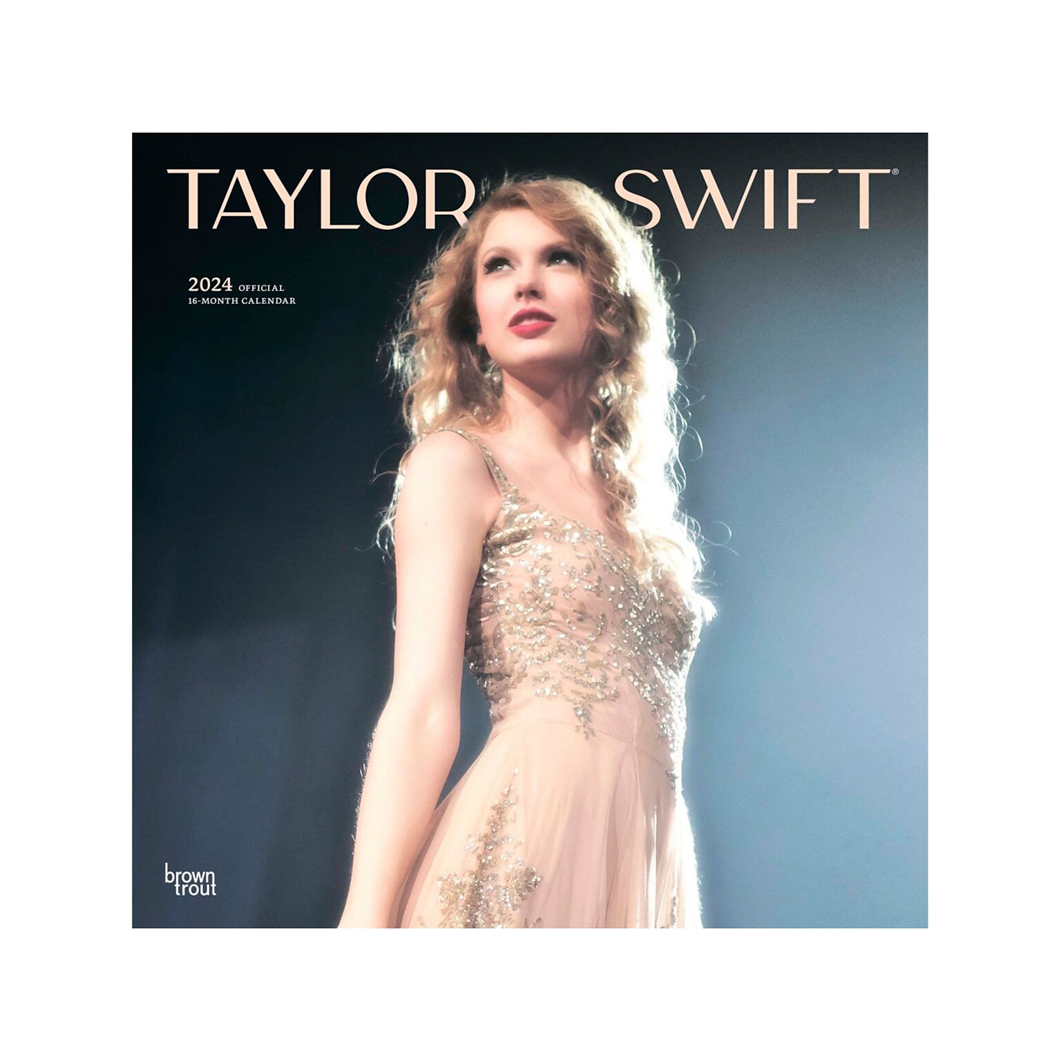 2024 BrownTrout Taylor Swift 12" x 24" Monthly Wall Calendar