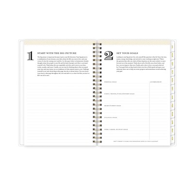 2025-2026 Day Designer for Blue Sky Climbing Floral 5.875" x 8.625" Academic Weekly & Monthly Planner (137884-A26)