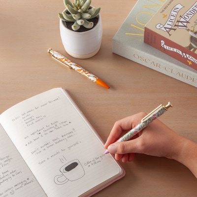 U Brands Monterey Retractable Pens Pen, Bold Point, 1.0mm, Black Ink, 3/Pack (7458U04-24)