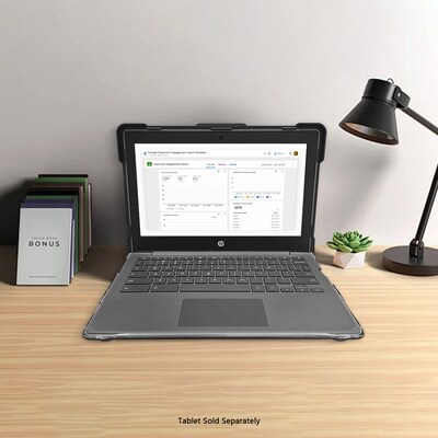 SaharaCase Venture Series Heavy Duty Case for HP Chromebook G8/G9 EE 11.6-inch, Shock-Absorbing, Clear/Black (LT00114)