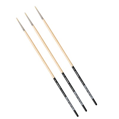 da Vinci CHUNEO Oil Synthetic Hog Round Brush, 3 /Pack (DVXVA77292-3)