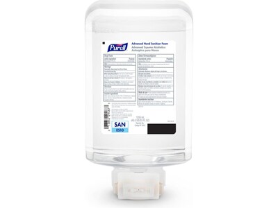 PURELL Advanced 70% Alcohol Foaming Hand Sanitizer Refill for ES10 Dispenser, Clean Scent, 1200 mL., 2/Carton (8353-02)