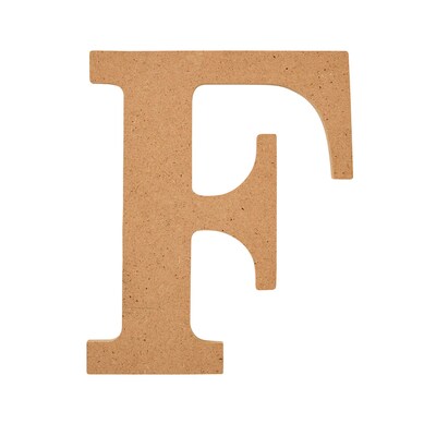 Plaid MDF Letters, 5, Brown Oxide, 12/Pack (PDE63559-12)