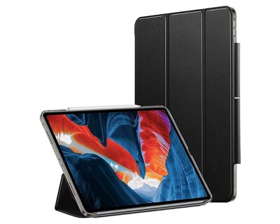 SaharaCase ESR Folio Case for Apple iPad Pro 12.9" (4th, 5th, and 6th Gen 2020-2022), Black (TB00023)