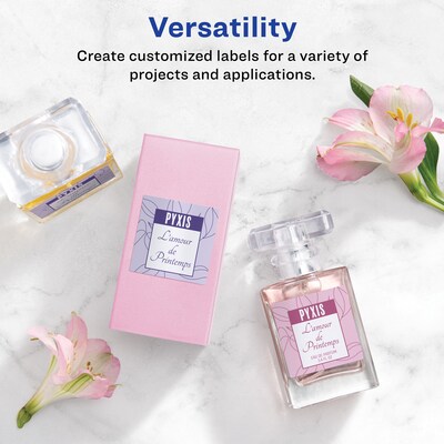 Avery Print-to-the-Edge Laser/Inkjet Square Labels, 2 x 2, White, 300 Labels/Pack (22806)