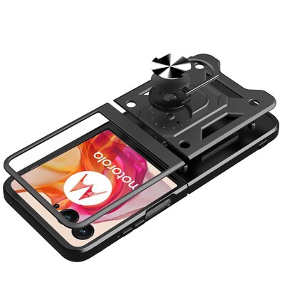 SaharaCase Raider Series Kickstand Case for Motorola Razr (2024), Scorpion Black (CP00624)