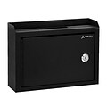 AdirOffice Multipurpose Drop Box Mailbox with Suggestion Cards, Medium, Black (631-02-BLK-PKG)