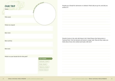 Quarto National Parks Sticker & Logbook Guided Journal, 6.15" x 8.45", Multicolored, 208 Pages (9780785844266)