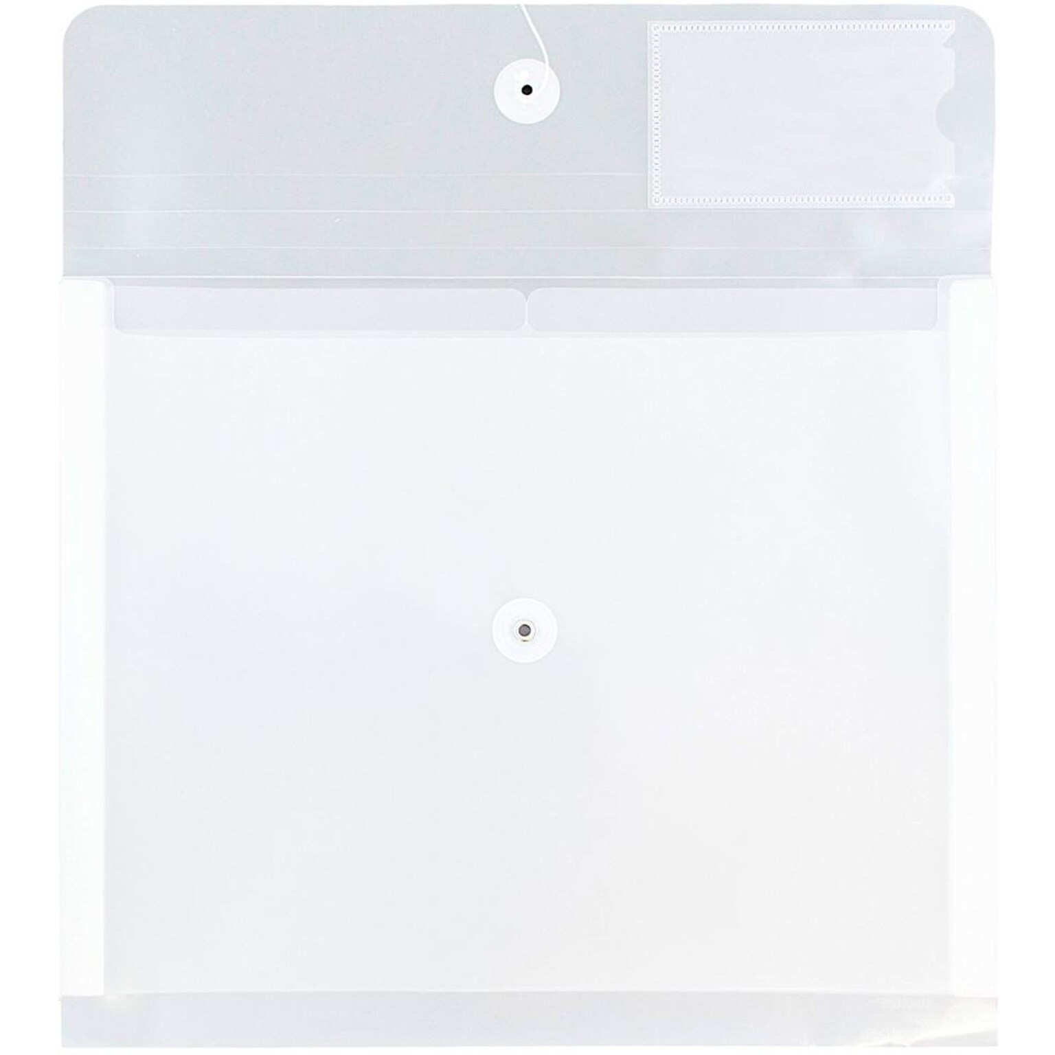 JAM Paper Premium Plastic Filing Envelope, Letter, Clear, 3/Pack (JSF228X3)
