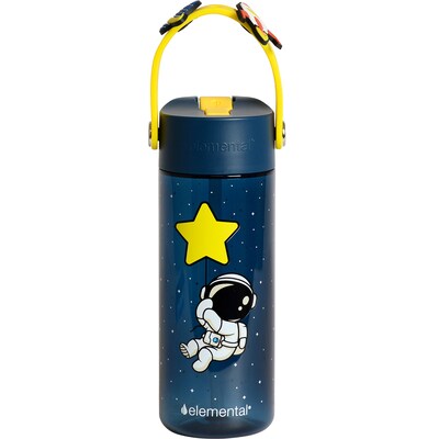 Elemental Splash Charm Plastic Water Bottle, 18 oz., Little Astronaut (EMLETR18LA61C)
