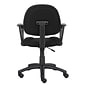 Boss Perfect Posture Deluxe Office Task Chair with Loop Arms, Black (B317-BK)