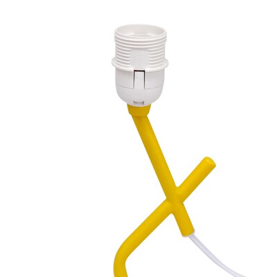 Simple Designs Abstract 17.13" LED Table Lamp, Yellow (LT1172-YLW)