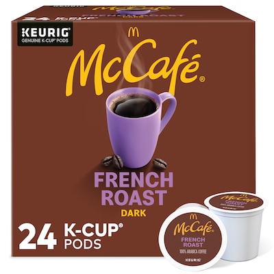 McCafe French Roast Coffee, Dark Roast, Keurig® K-Cup® Pods, 24/Box (5000201378)