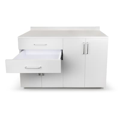 Viva Comfort 36.32"H x 48"W Exam Room Medical Cabinet, 4-Doors, 2-Drawers, Gray (ADI902-B-48-N-GRY)