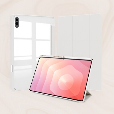 SaharaCase Venture Series TPU 14.6 Folio Case for Galaxy Tab S11 Ultra, Lime Stone Gray (TB00496)