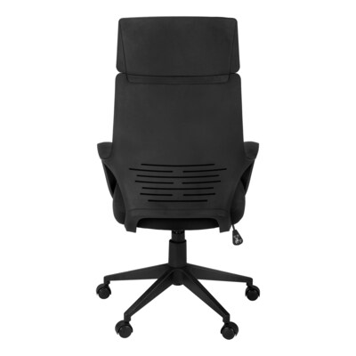 Monarch Specialties Inc. Fabric Executive Chair, Black (I 7272)