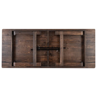 Flash Furniture HERCULES 96" Folding Farm Table, Mahogany (XAF96X40MG)