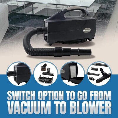 Oreck Compact Canister Vacuum Cleaner, Black (BB1200DB)