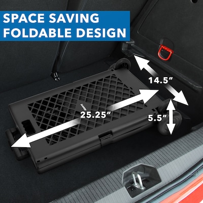 Mount-It! Mobile Rolling Mesh Utility Cart, Black (MI-906)