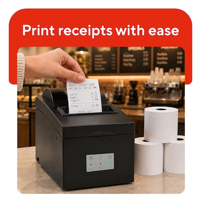 Staples Adding Machine Register and Calculator Rl 1-Ply 2 1/4-Inch X130-Ft 100/Pk