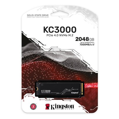 Kingston KC3000 2048GB PCIe 4.0 NVMe Internal Hard Drive (SKC3000D/2048G)